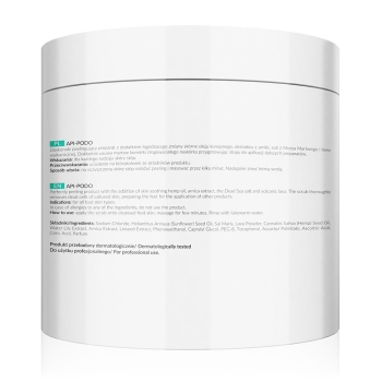 53685 API-PODO Peeling oczyszczający do stóp z solą z Morza Martwego i lawą wulkanicznią / 700g